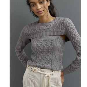 Anthropologie sweater tank and shrug! Beautiful & never worn!